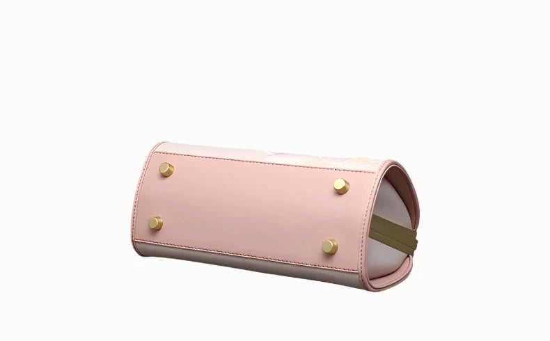 Luxury Lotus Frame Shoulder Bag