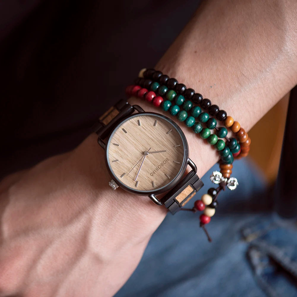 Classic Wooden Chronograph Watch