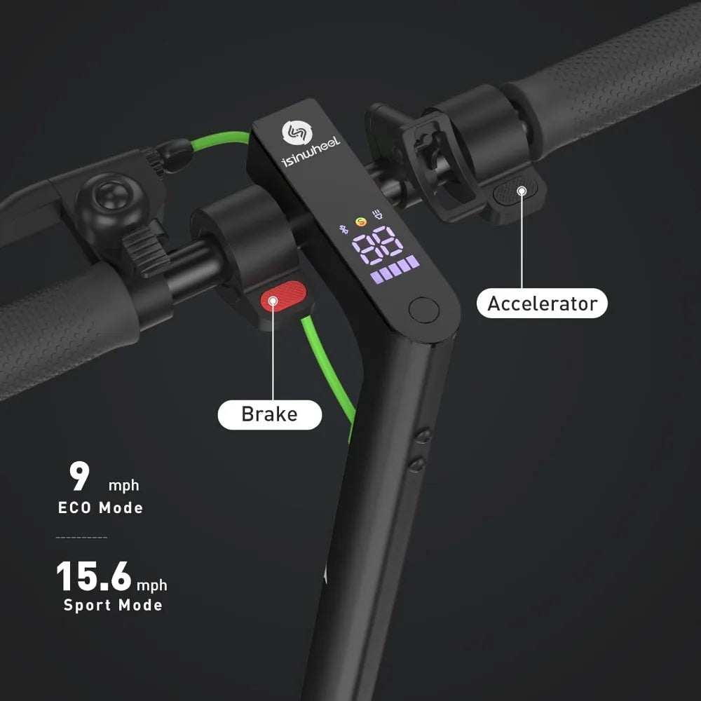 Electric Scooter 18-31 Miles Range, Electric Scooter Adults for Commute Dual Braking System E Scooter for Adult/Youth