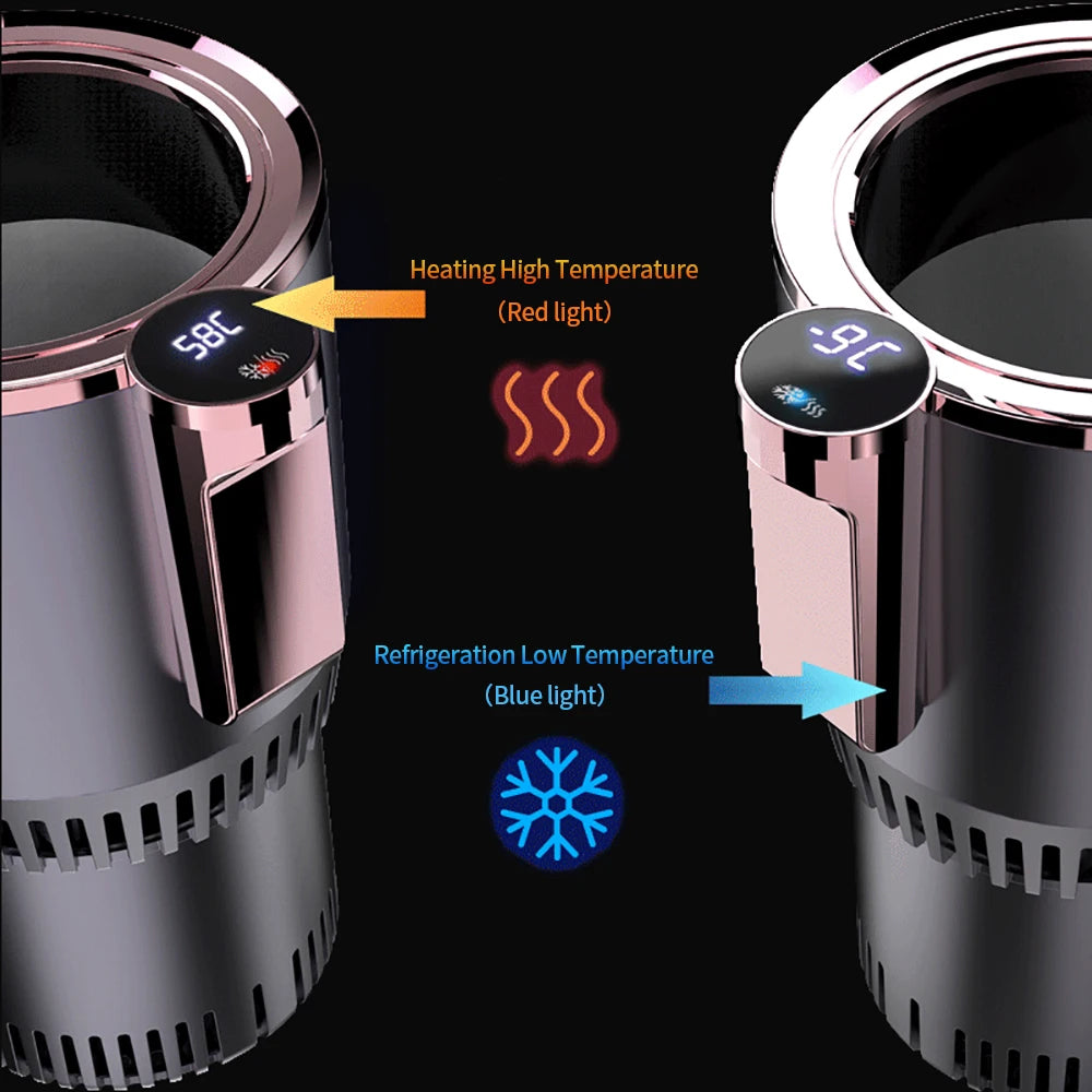 2-in-1 Car Hot & Cold Cup with Intelligent Digital Display
