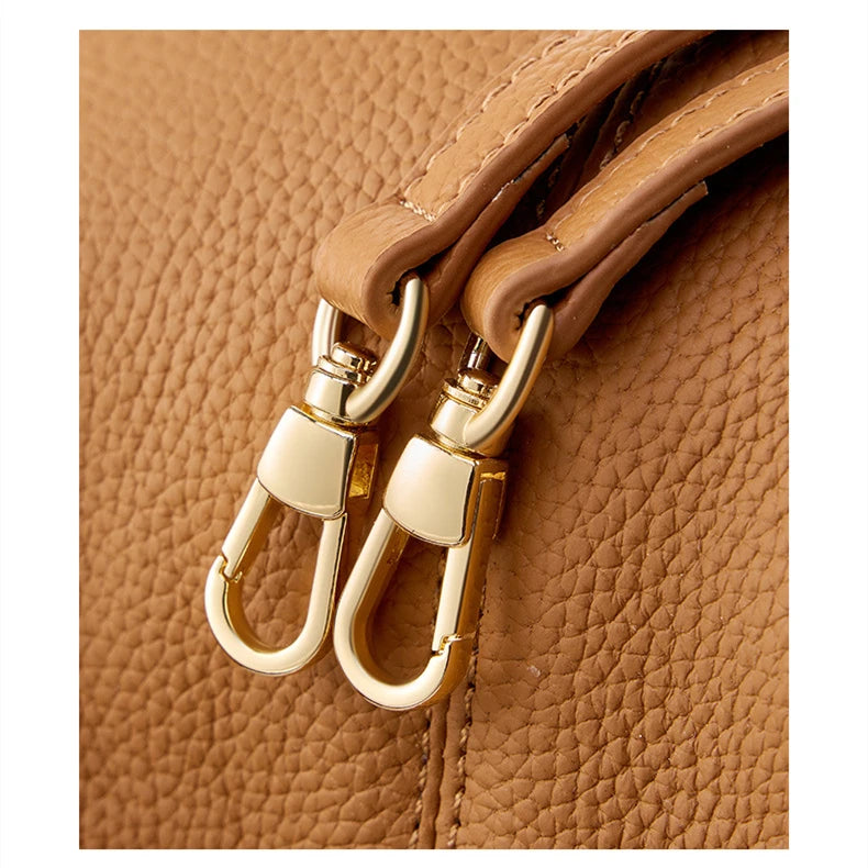 Ladies' Genuine Leather Half Moon Crossbody Bag – 2024 Fashion