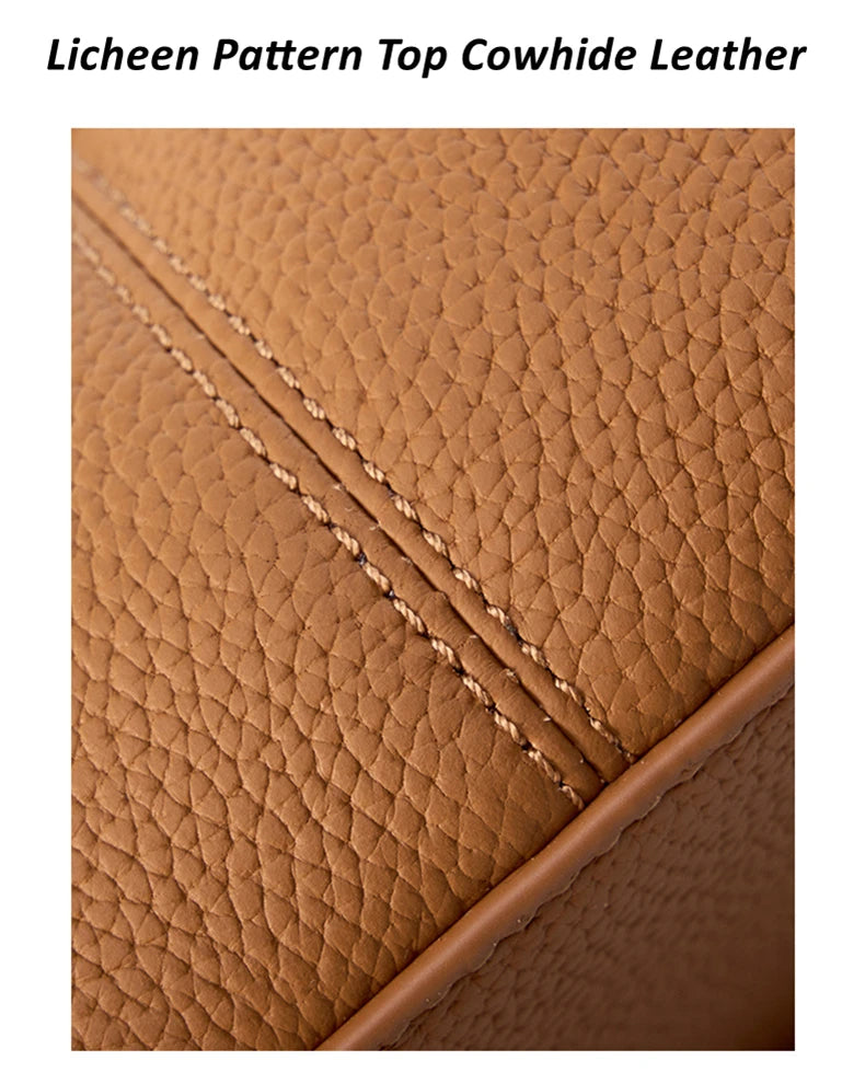 Ladies' Genuine Leather Half Moon Crossbody Bag – 2024 Fashion