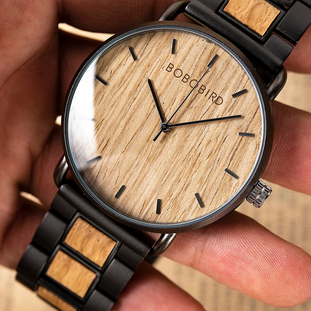 Classic Wooden Chronograph Watch