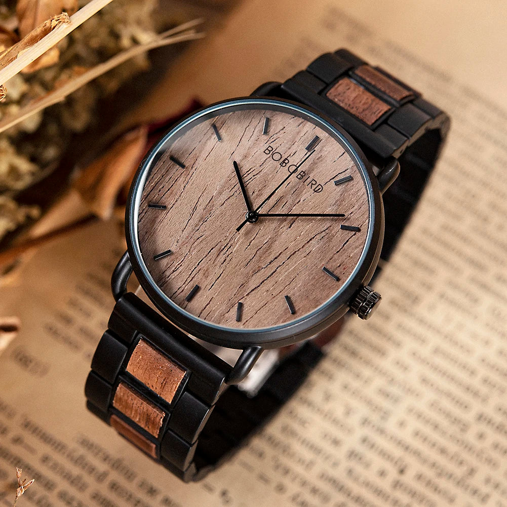 Classic Wooden Chronograph Watch