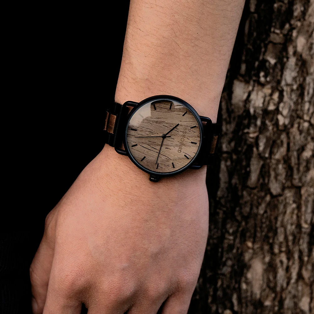 Classic Wooden Chronograph Watch