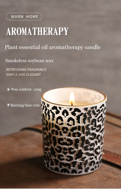 Leopard Print Aromatherapy Candle