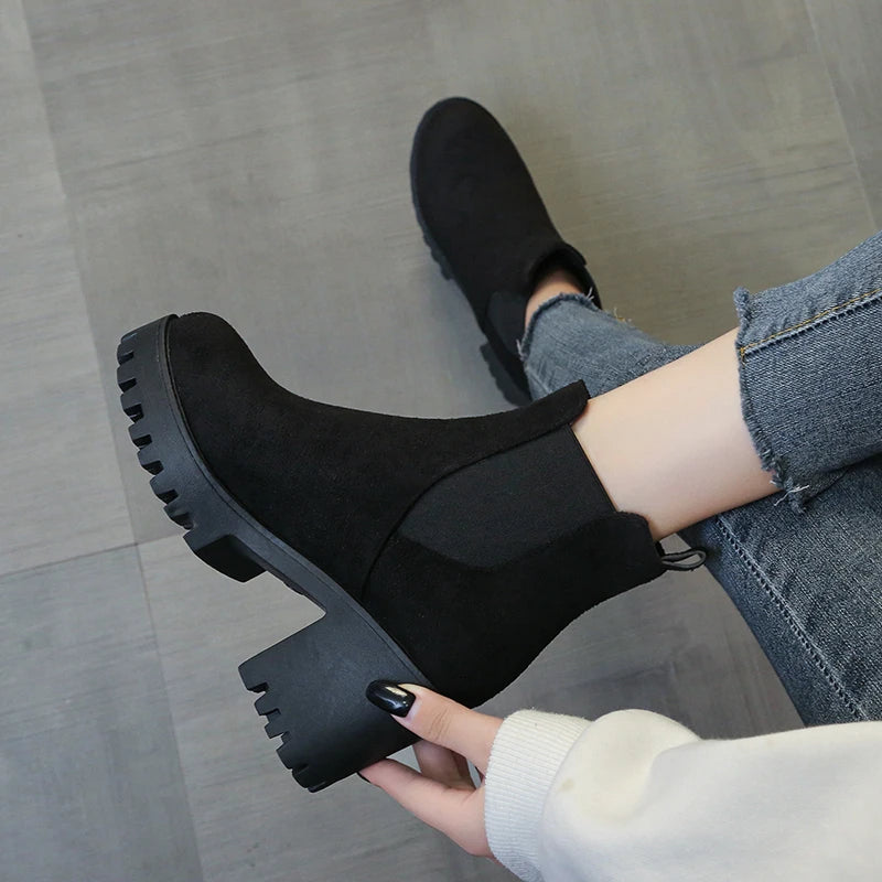 Suede Ankle Boots