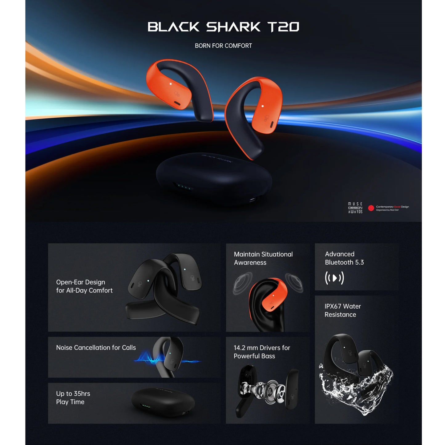 T20 Bluetooth 5.3 Earbuds