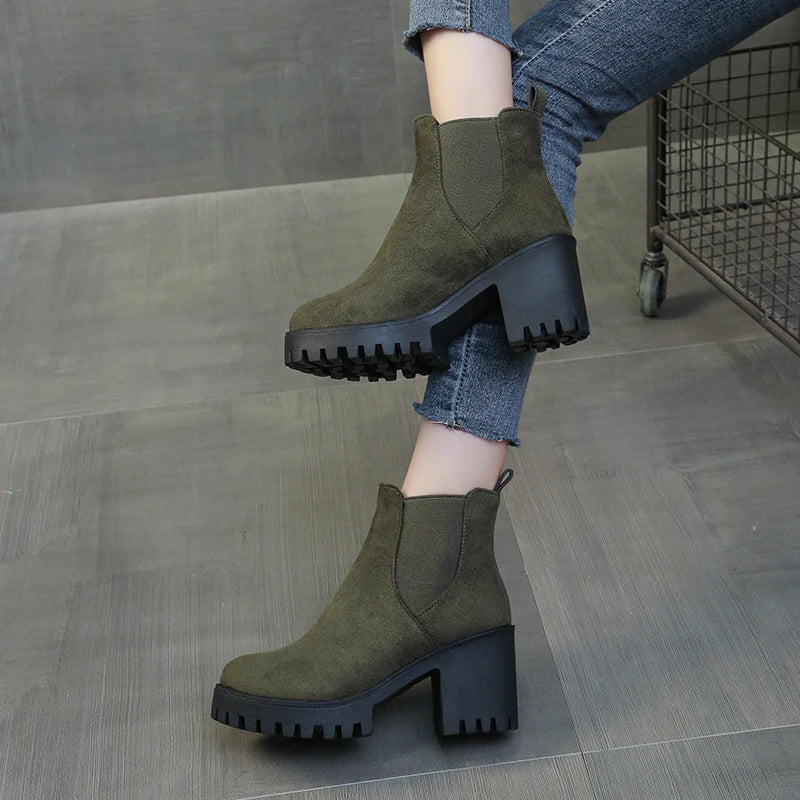 Suede Ankle Boots