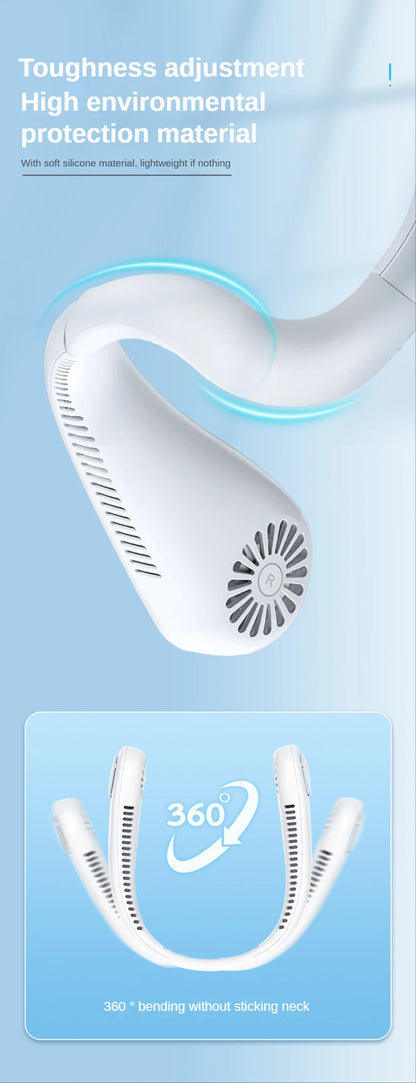 Compact Rechargeable Neck Fan