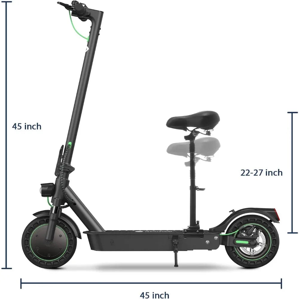 Electric Scooter 18-31 Miles Range, Electric Scooter Adults for Commute Dual Braking System E Scooter for Adult/Youth