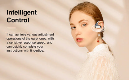 Ear Hook Open Ear Wireless Headphones | Bluetooth 5.3, 50-Hour Playtime, and Waterproof