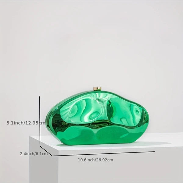 Shiny Shell Clutch For Women