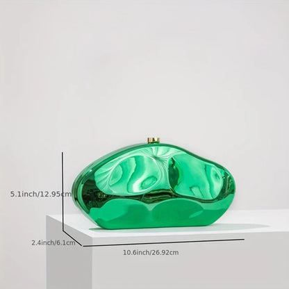 Shiny Shell Clutch For Women