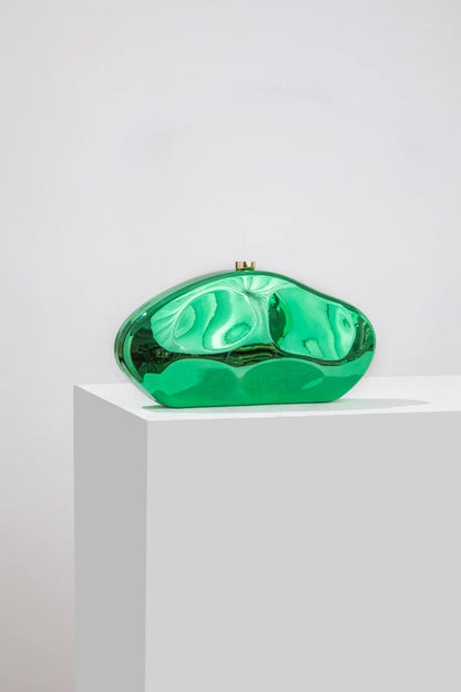 Shiny Shell Clutch For Women