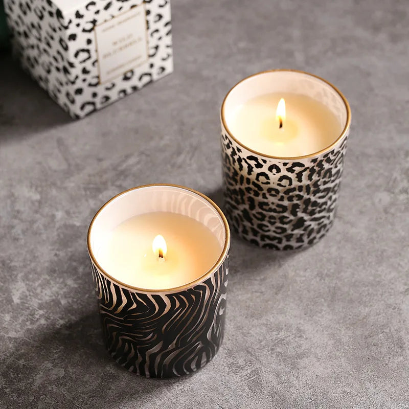 Leopard Print Aromatherapy Candle