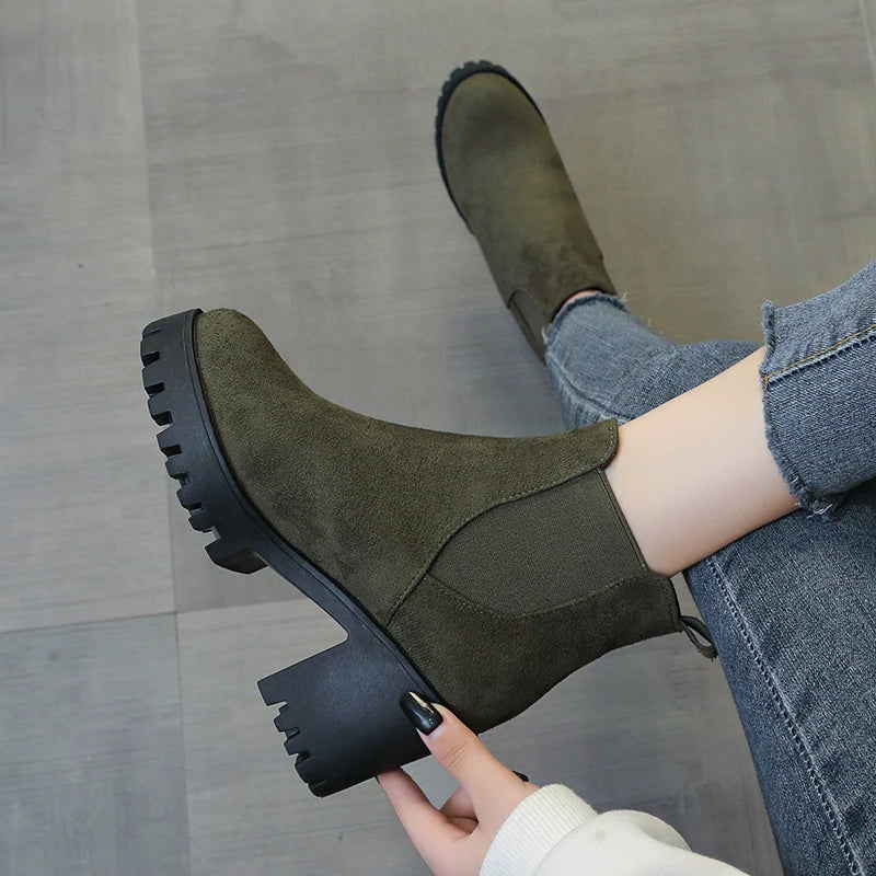 Suede Ankle Boots