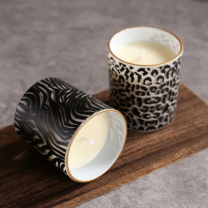 Leopard Print Aromatherapy Candle