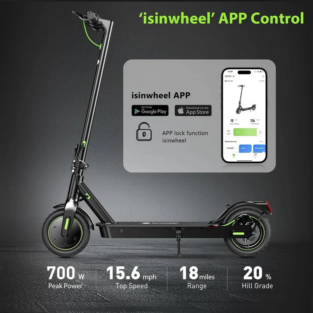 Electric Scooter 18-31 Miles Range, Electric Scooter Adults for Commute Dual Braking System E Scooter for Adult/Youth